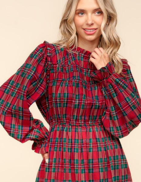 Tartan Plaid Midi Dress Jenny Kate Boutique Tartan Plaid Midi Dress Jenny Kate Boutique