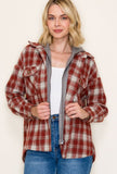 Briar Two-fer Plaid Hoodie Jacket