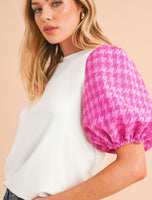 Houndstooth Top