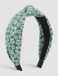 Green Floral Fabric Headband