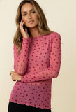 Sweetheart Mesh Top