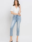 High Rise Straight Crop Jeans