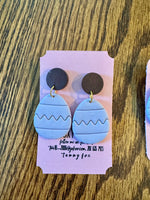 Clay Easter Egg Earrings- 8 Styles