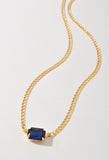 Crystal Pendant Gold Dipped Necklace-2 Colors