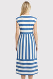 Nautical Knit Midi Dress
