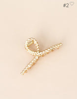 Gold Metal Medium Hair Clip 3 Styles