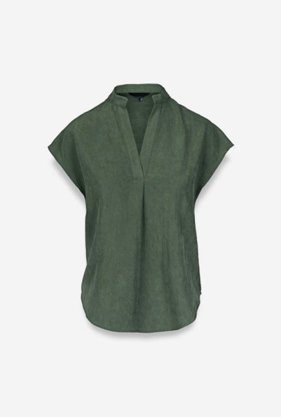 Wynn Suede Top Green