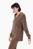 Corduroy Pullover Dark Earth