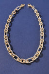 Two Tone Oval Link Necklace