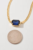 Crystal Pendant Gold Dipped Necklace-2 Colors