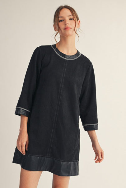 Suede LBD Dress