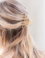 Gold Metal Medium Hair Clip 3 Styles