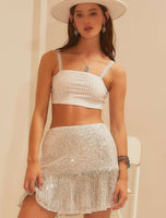 Holidaze Skirt- Silver