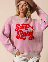 Santa Baby Sequin Sweater