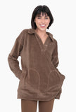 Corduroy Pullover Dark Earth