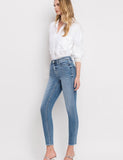 High Rise Skinny Ankle Jeans Medium Wash