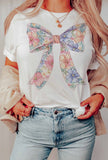 Spring Floral Bow Graphic Tee