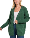 Dk Green Sweater Cardigan