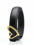 Heart Buckle Leather Belt 3 Colors