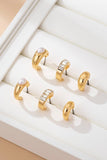 PEARL & BAGUETTE HUGGIE HOOP TRIO
EARRING SET