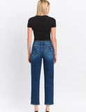 High Rise Slim Barrel Leg Jeans