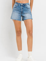 A-Line Stretch Denim Shorts