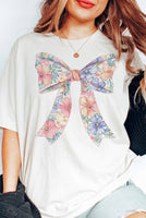 Spring Floral Bow Graphic Tee