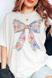 Spring Floral Bow Graphic Tee