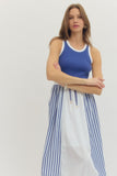 Gone Sailing Tank Dress- 1 Large Left