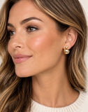 GRACEFUL GOLD LIGHTWEIGHT TEARDROP EARRINGS