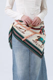 Warhorse Print Silk Scarf