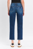 High Rise Slim Barrel Leg Jeans