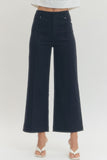 Front Seam Stretch Twill Pants- Navy