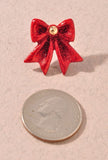 Christmas Ribbon Bow Earrings