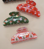 Christmas Hair Claw Clips- 3 Styles