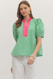 Gingham in Green