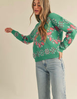 Holly Wreath Sweater