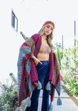 Colorful Crochet Patterned Ruana