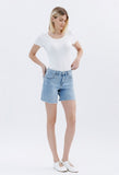 High Rise Midi Shorts- 6” Inseam
