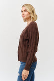 Truffle Gold Button Cardigan