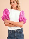 Houndstooth Top