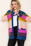 Sunset Striped Cardigan
