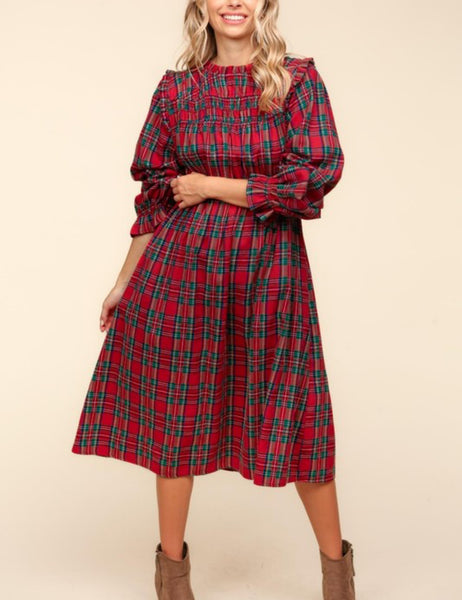 Tartan Plaid Midi Dress – Jenny Kate Boutique Tartan Plaid Midi Dress – Jenny Kate Boutique
