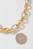 Two Tone Oval Cable Link Necklace