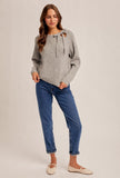Aubrie Cut Out Tie Sweater