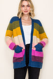 Sunset Striped Cardigan