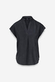 Wynn Suede Top Navy