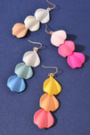 Multicolor Petal Dangle Earrings