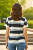 Lucerne Striped Top Navy