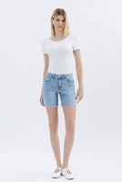 High Rise Midi Shorts- 6” Inseam